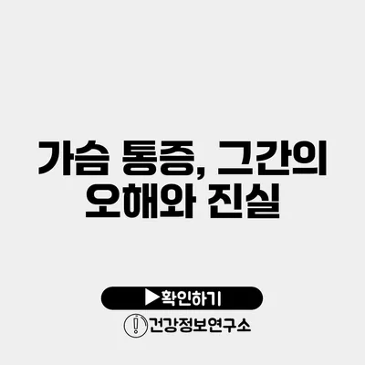 가슴 통증, 그간의 오해와 진실