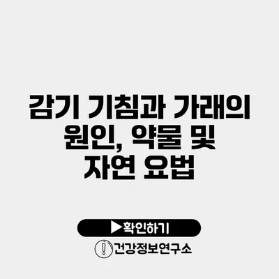 감기 기침과 가래의 원인, 약물 및 자연 요법