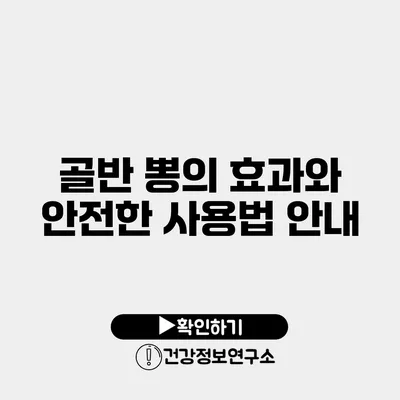 골반 뽕의 효과와 안전한 사용법 안내