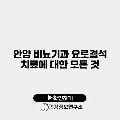 안양 비뇨기과 요로결석 치료에 대한 모든 것