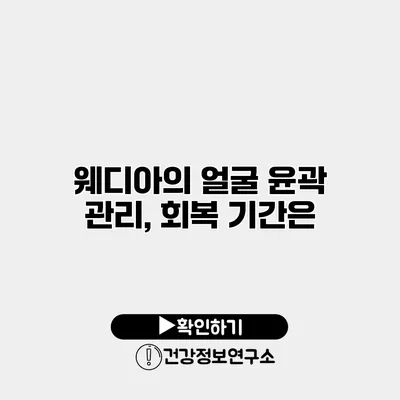 웨디아의 얼굴 윤곽 관리, 회복 기간은?