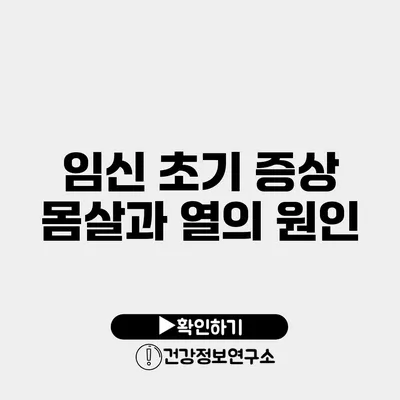 임신 초기 증상 몸살과 열의 원인