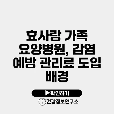 효사랑 가족 요양병원, 감염 예방 관리료 도입 배경