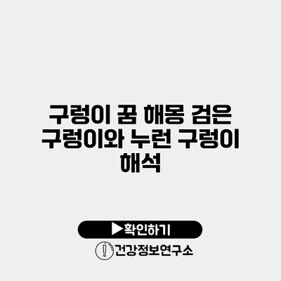 구렁이 꿈 해몽 검은 구렁이와 누런 구렁이 해석