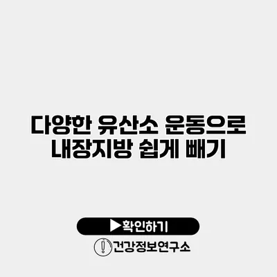 다양한 유산소 운동으로 내장지방 쉽게 빼기