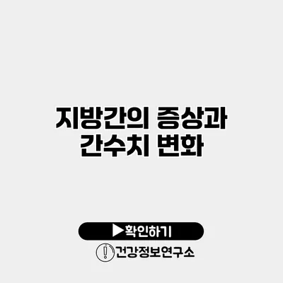 지방간의 증상과 간수치 변화